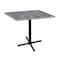 Holland Bar Stool Co 36" Tall In/Outdoor All-Season Table, 36" x 36" Square Greystone Top OD211-3036BWOD36SQGryStn - alternate 1